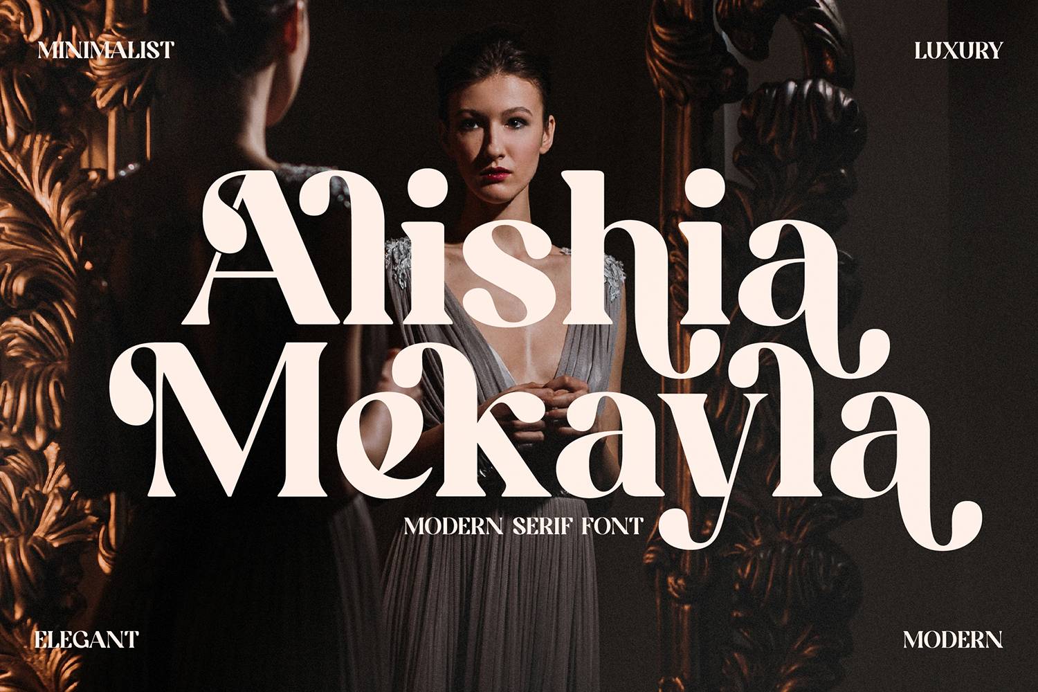 Alishia Mekayla Font sample
