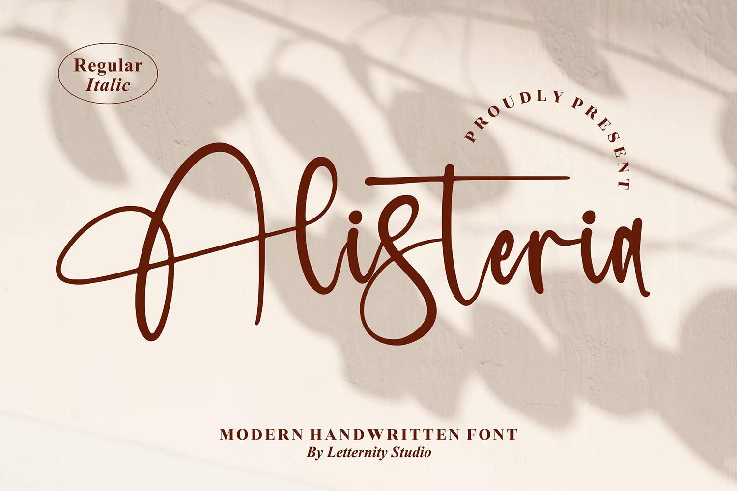 Alisteria Font sample