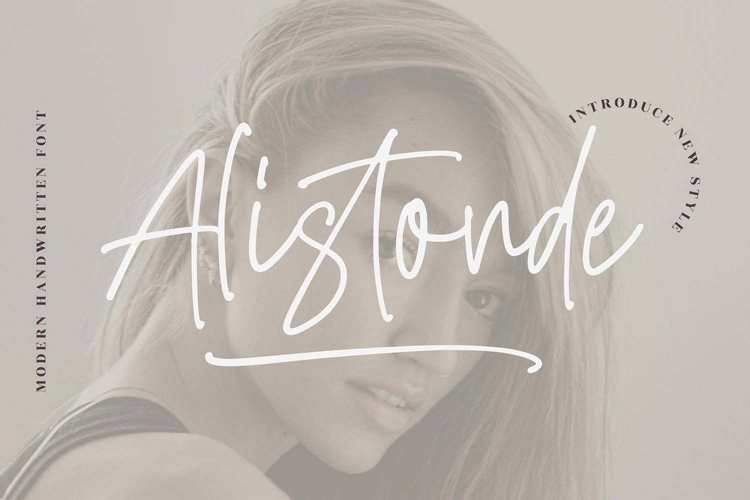 Alistonde Font sample