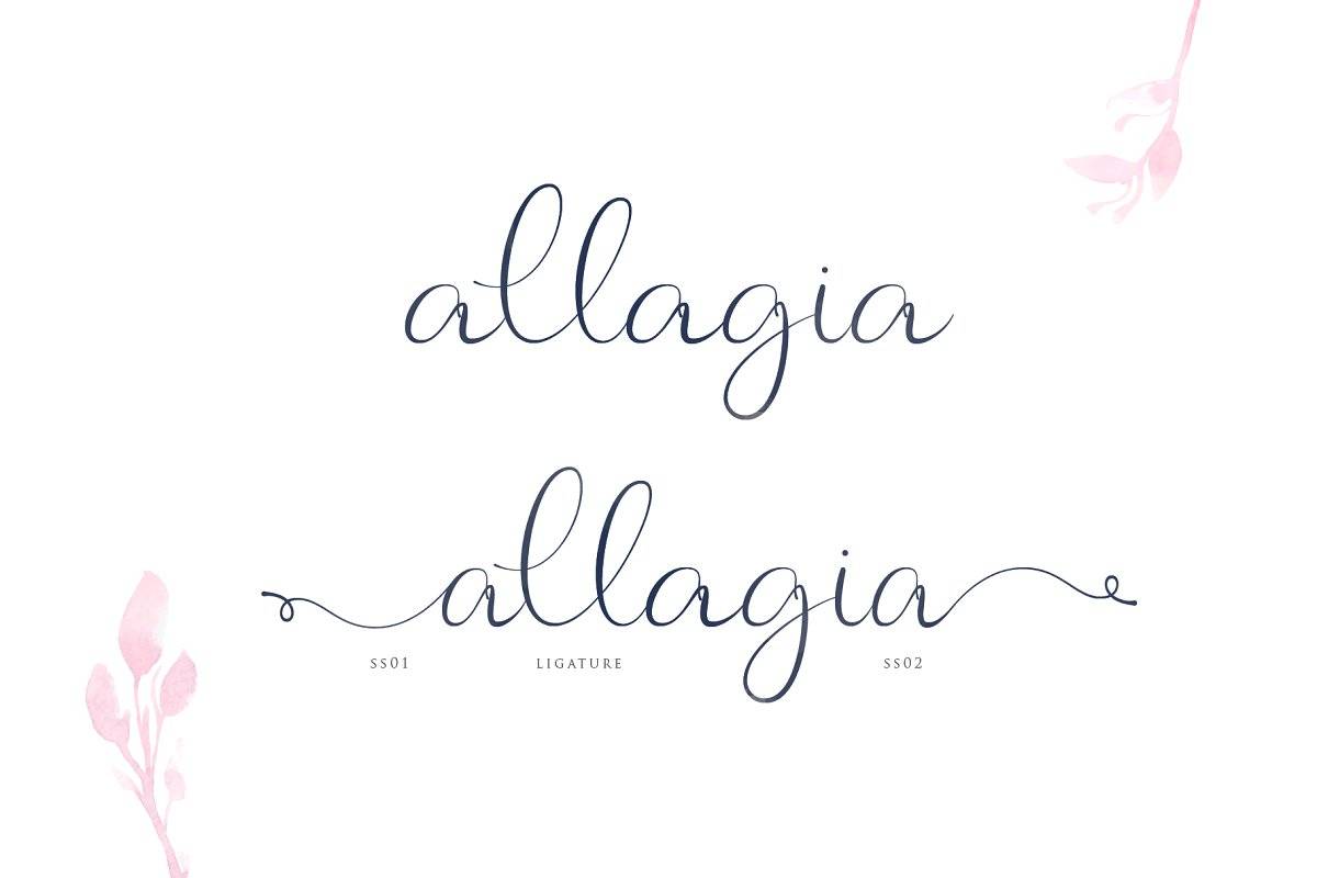 Allagia Font sample