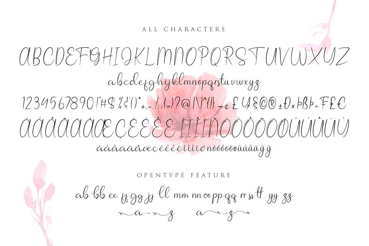 Allagia Font sample
