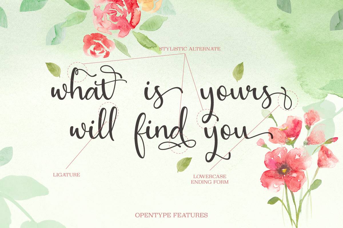 Allana Beauty Font sample