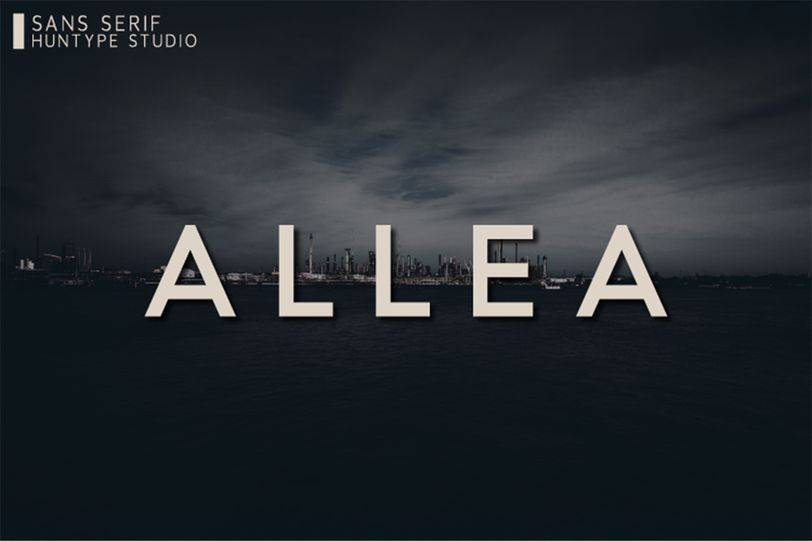 Allea Font sample
