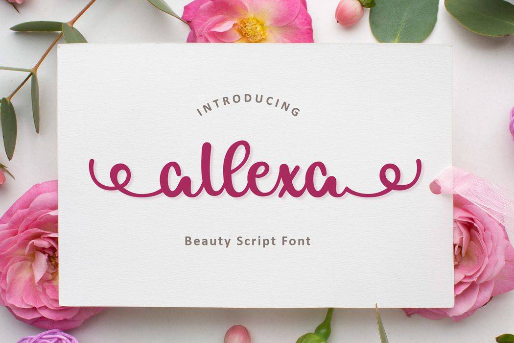 Allexa Font sample