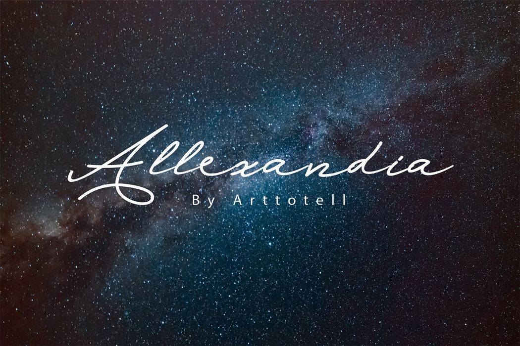 Allexandia Font sample