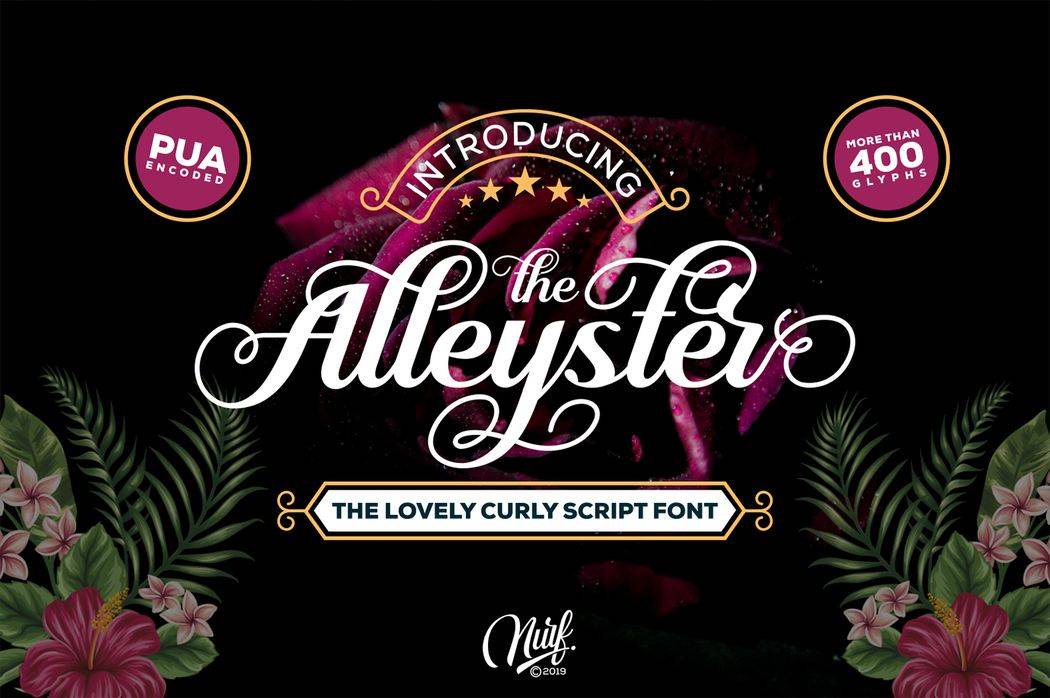 Alleyster Font sample