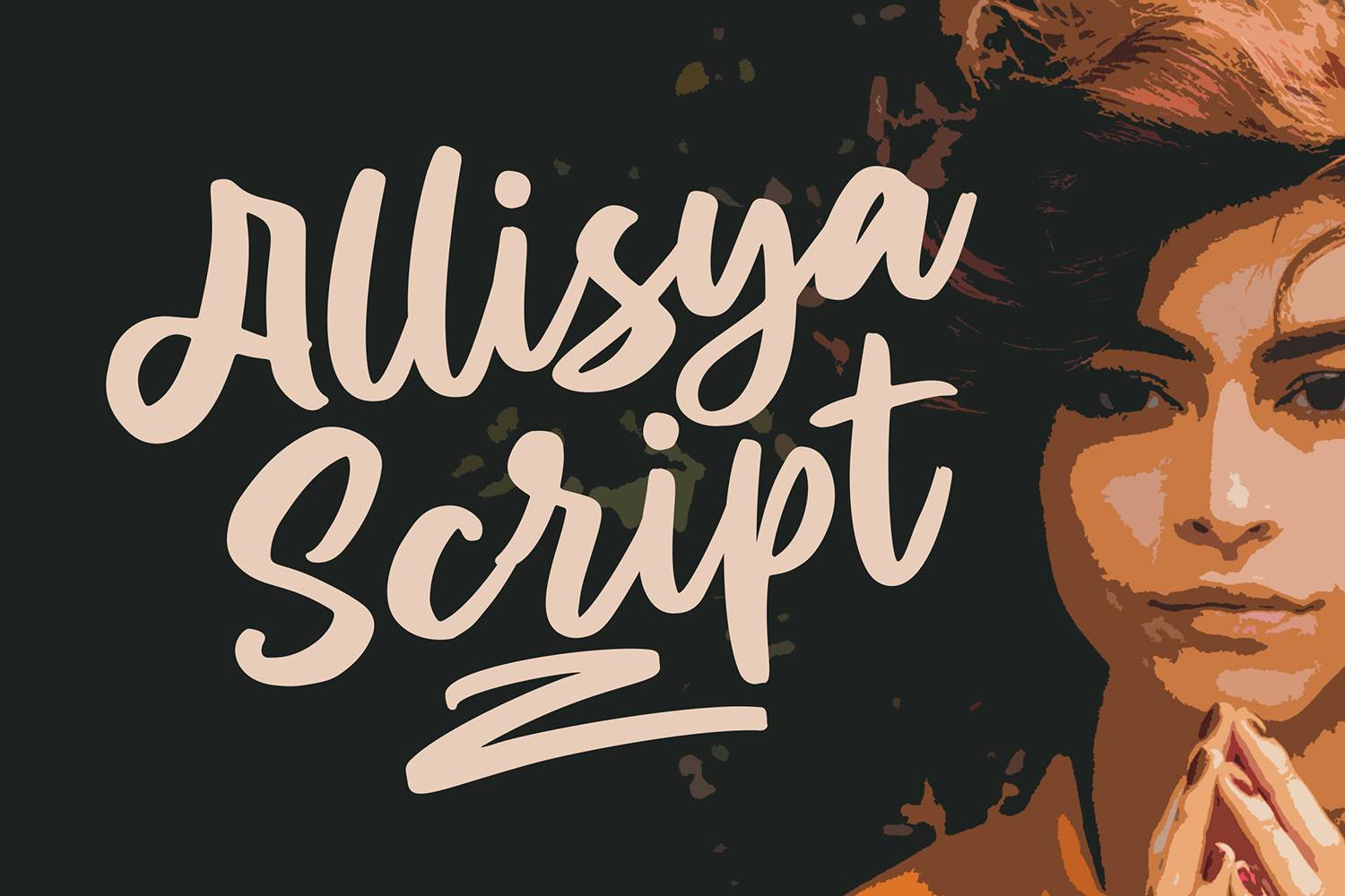 Allisya Script Font sample