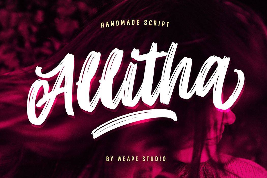 Allitha Font sample