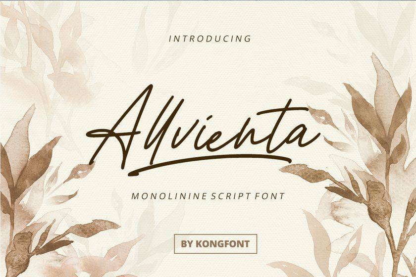 Allvienta Font sample