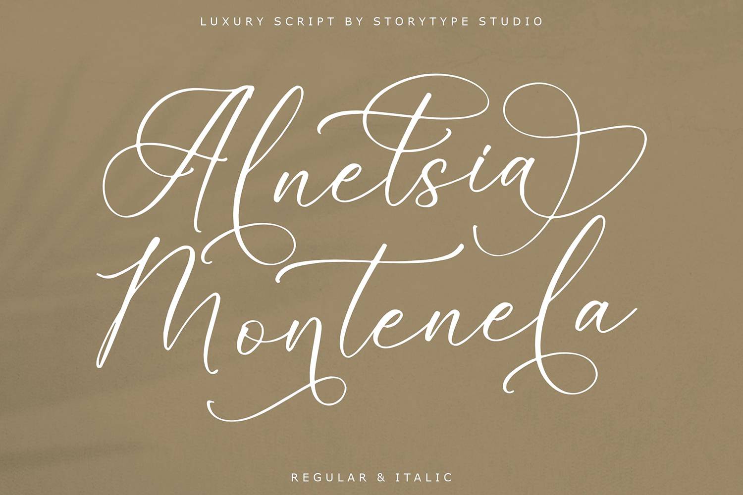 Alnetsia Montenela Font sample