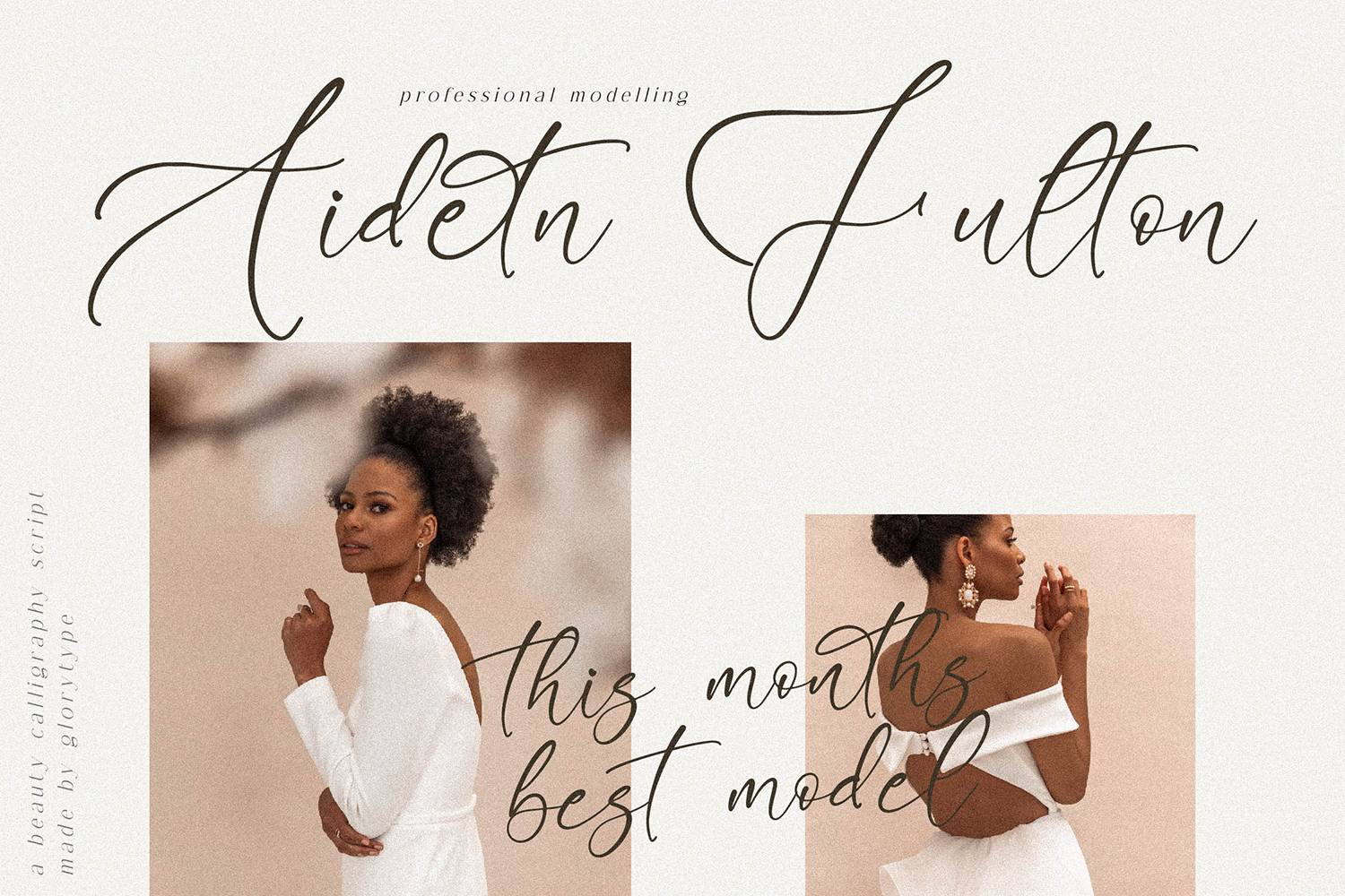 Aloruty Fortune Font sample