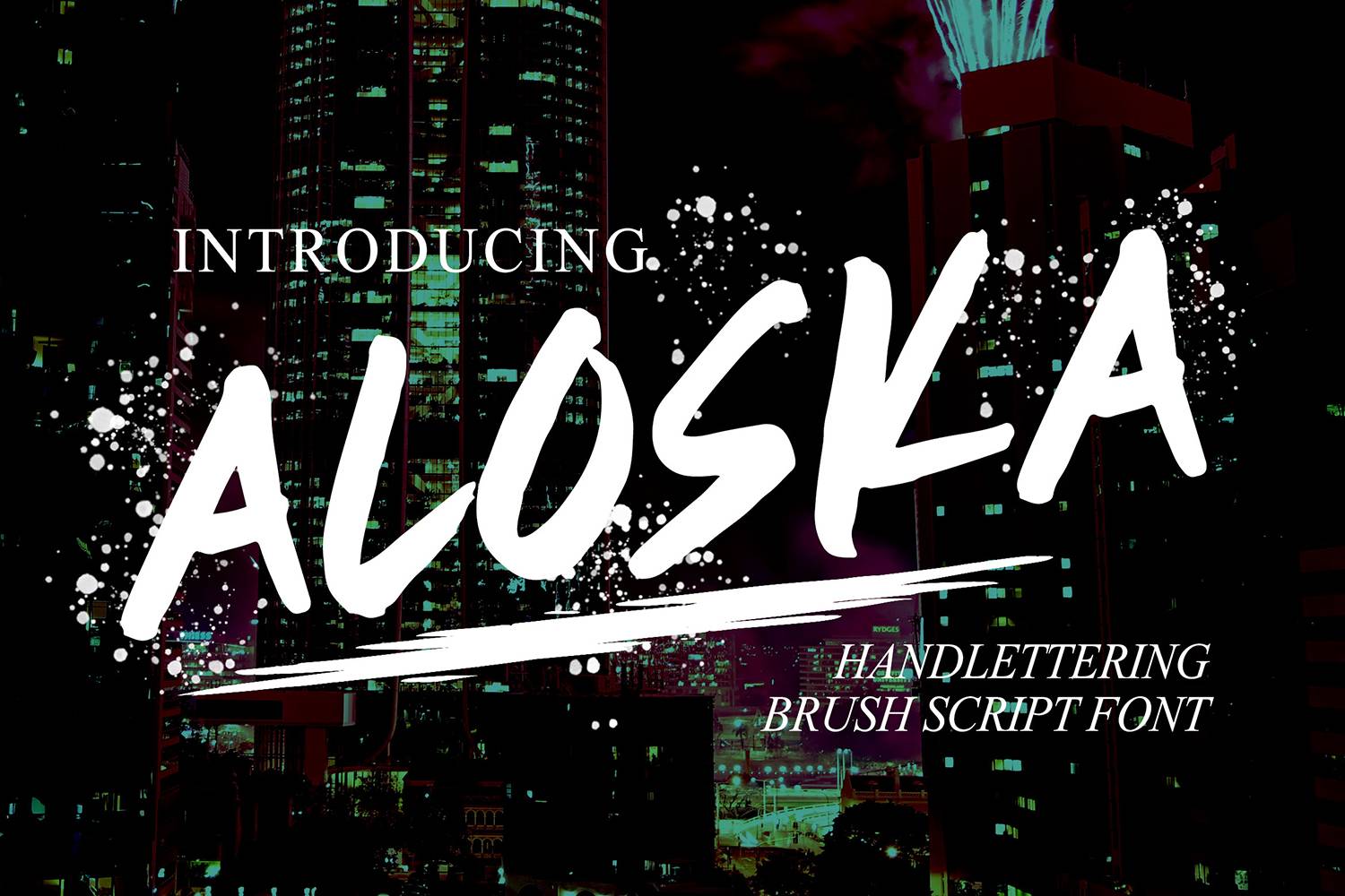 Aloska Font sample