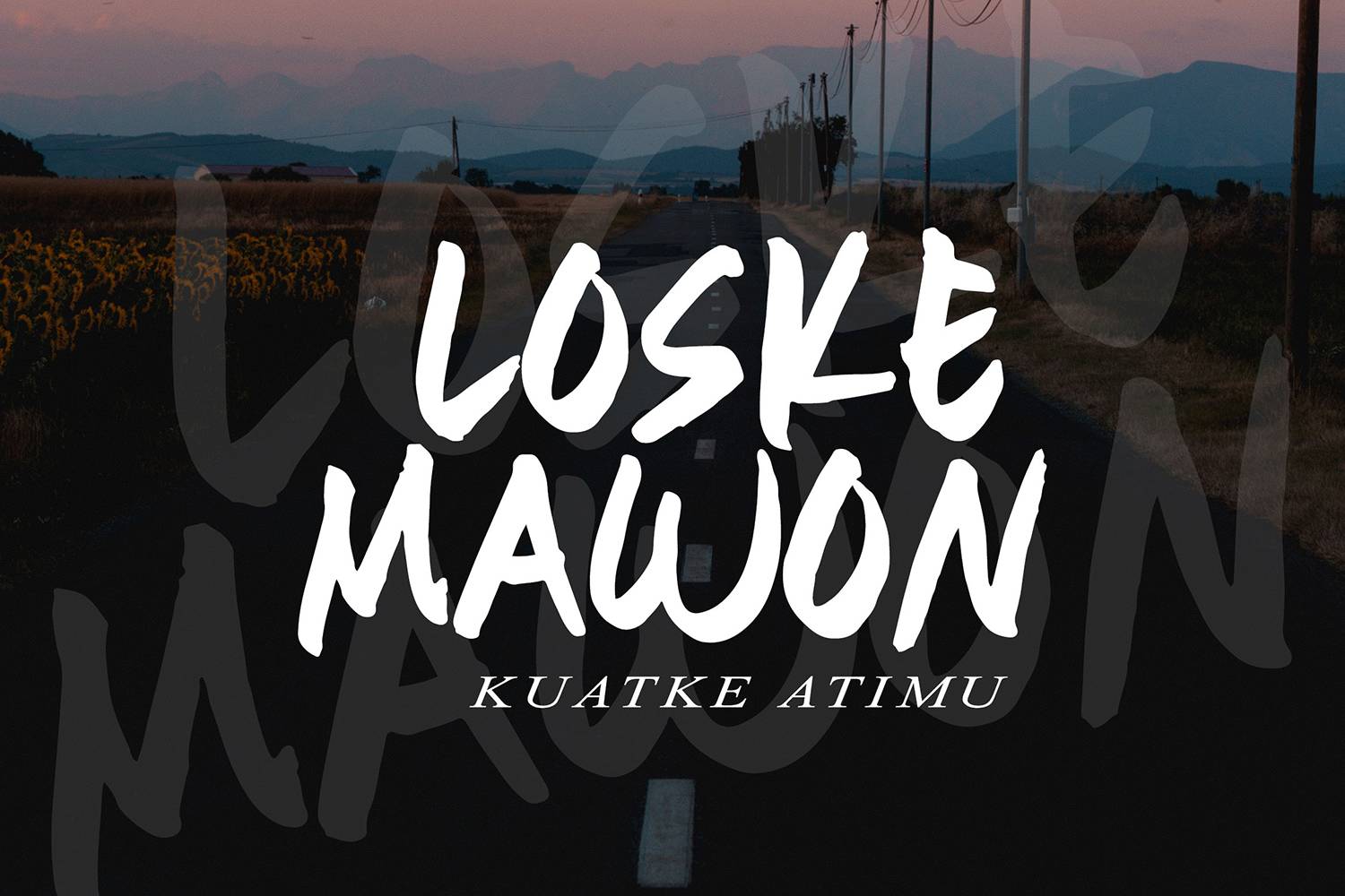 Aloska Font sample