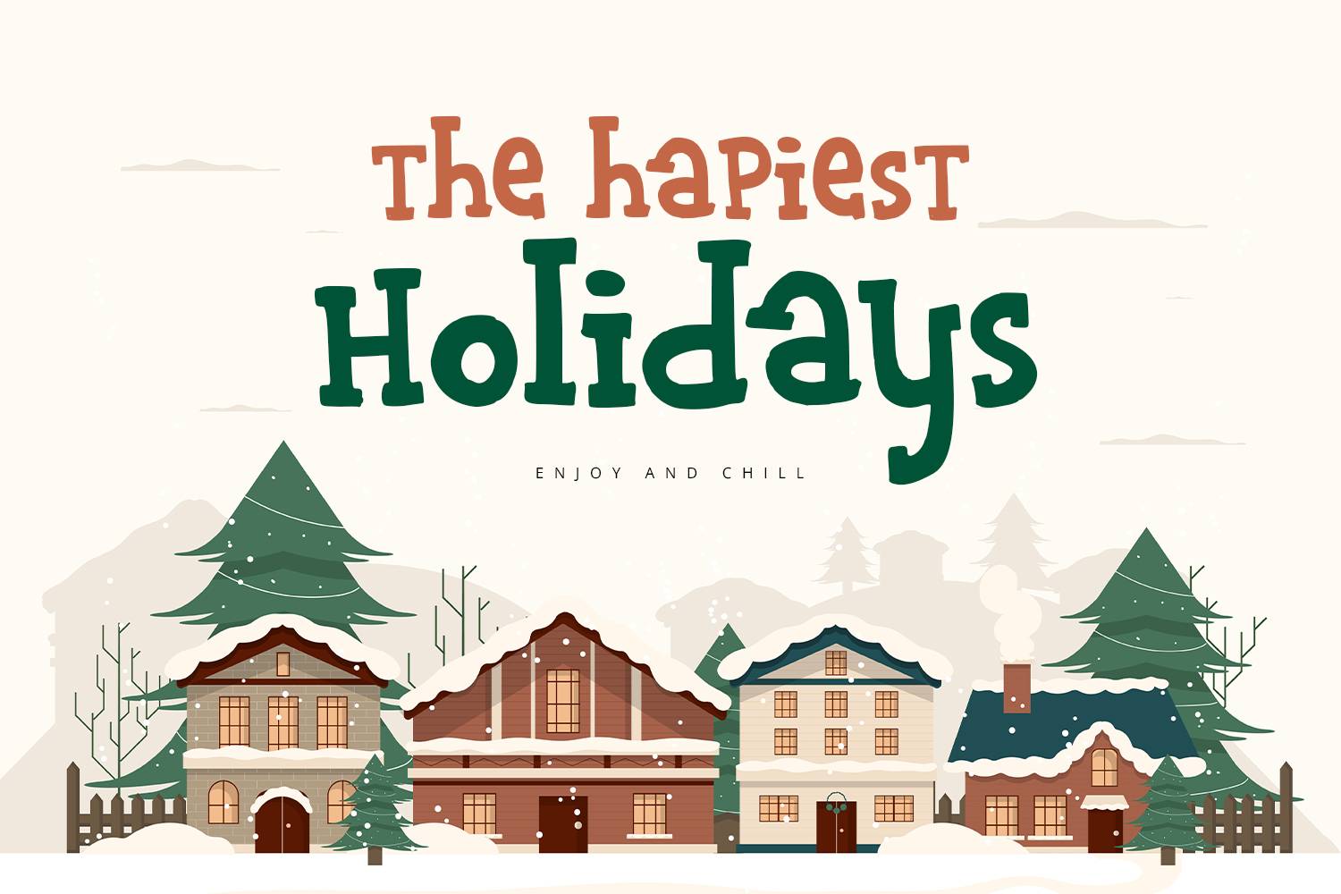 Snowflakes Font sample