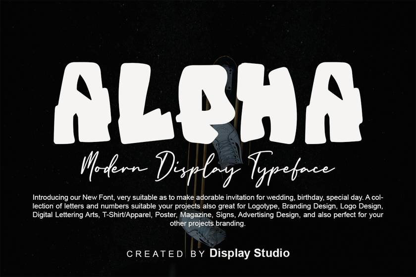 Alpha Font sample