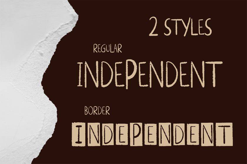 Alternative Rock Font sample