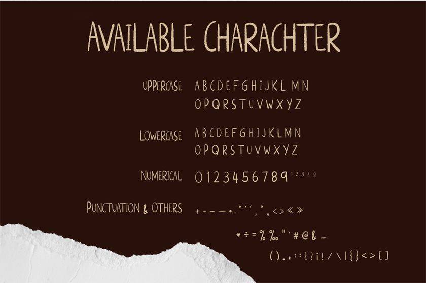 Alternative Rock Font sample