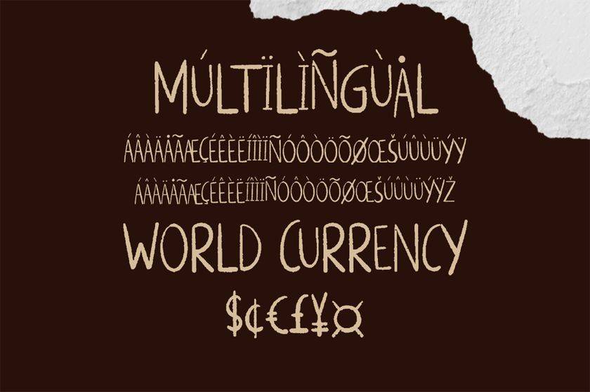 Alternative Rock Font sample