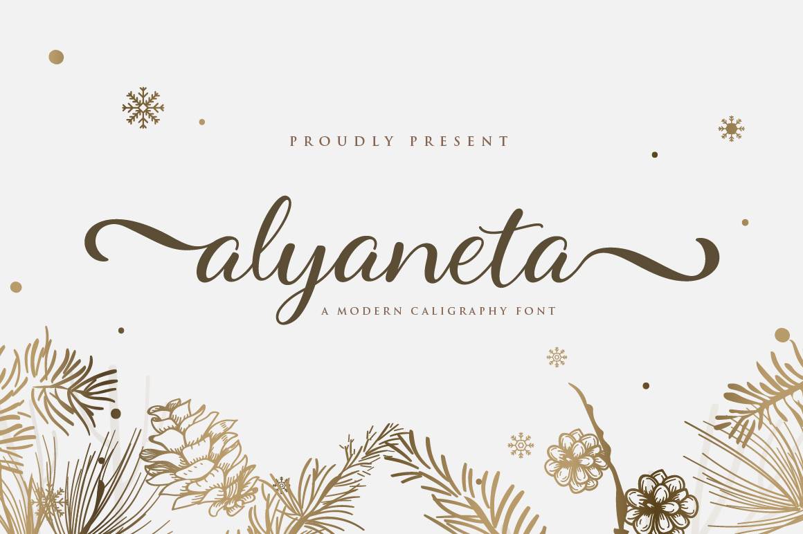 Alyaneta Font sample