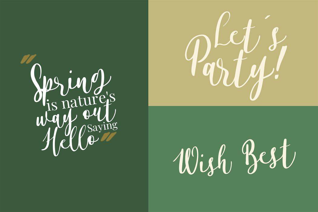 Alyssa Calligraphy Font sample