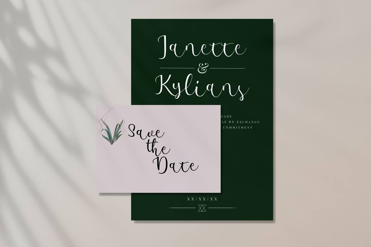 Amalena Script Font sample