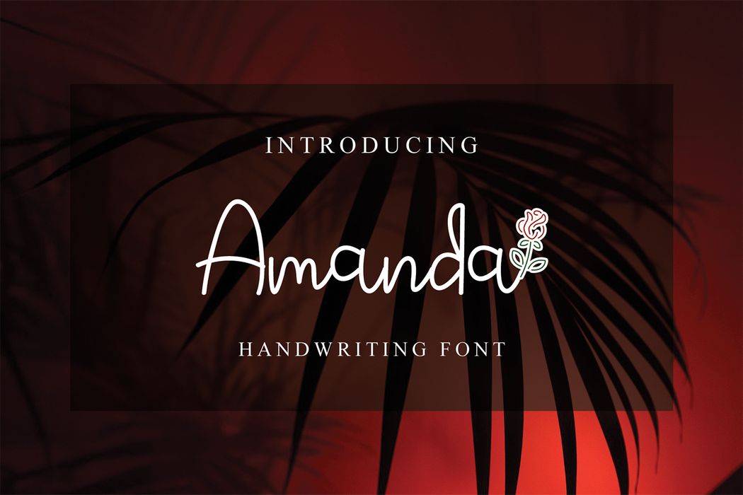 Amanda Font sample