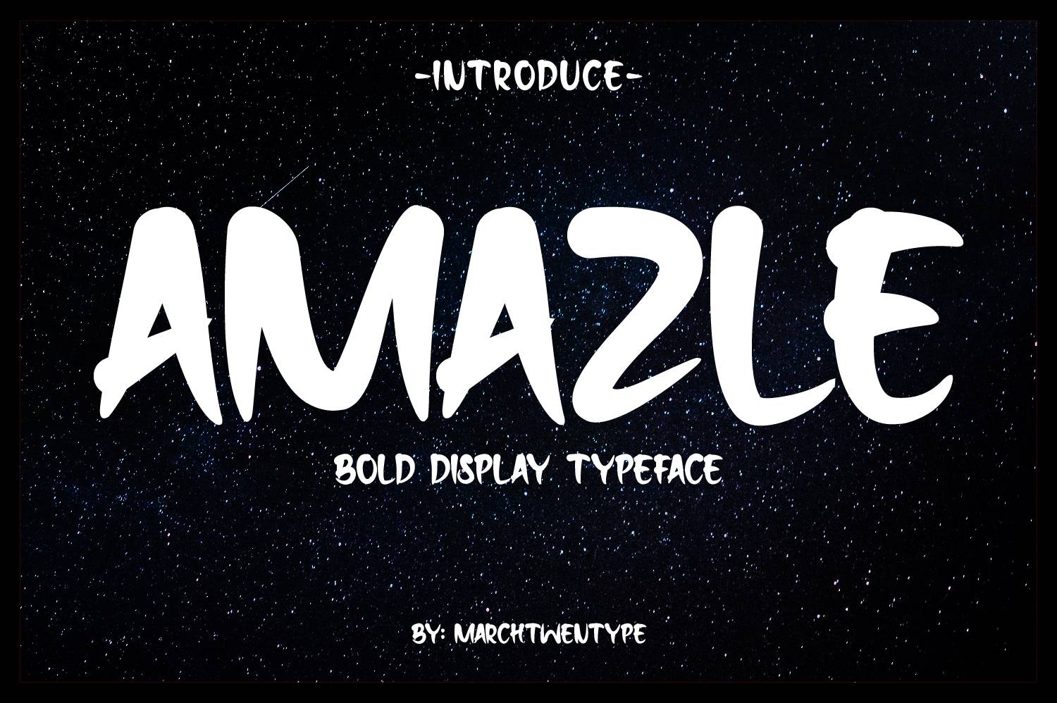Amazle Typeface Font sample