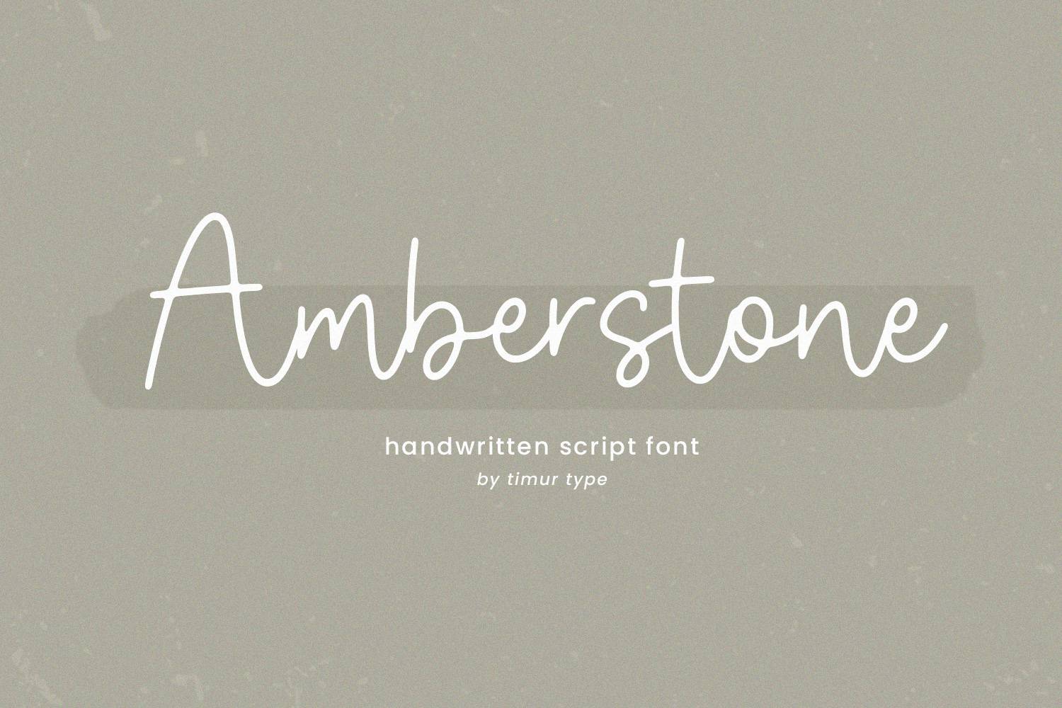 Amberstone Font sample