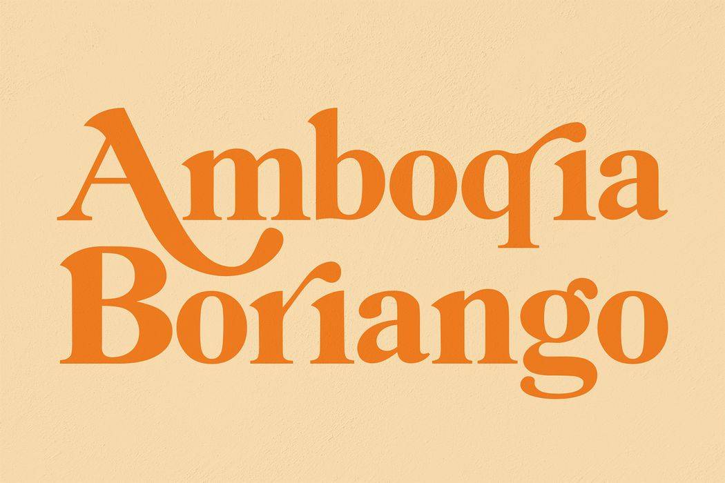 Amboqia Boriango Font sample