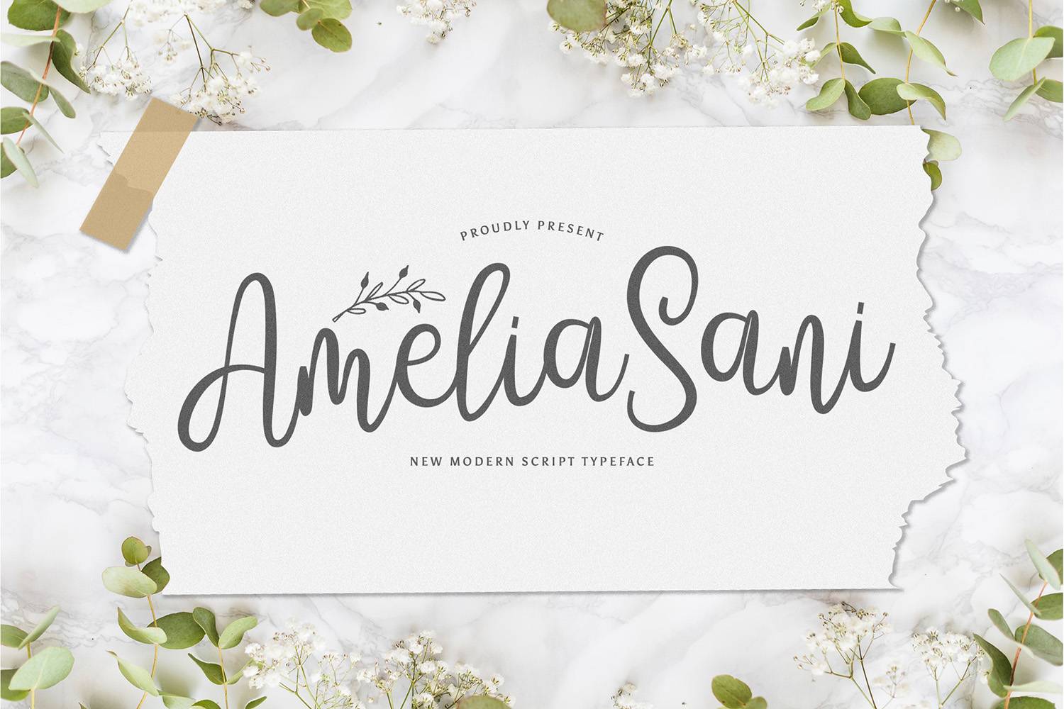 Amelia Sani Font sample