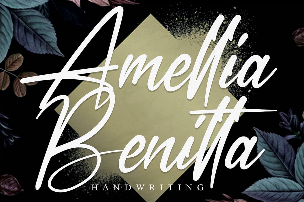 Amellia Benitta Font sample