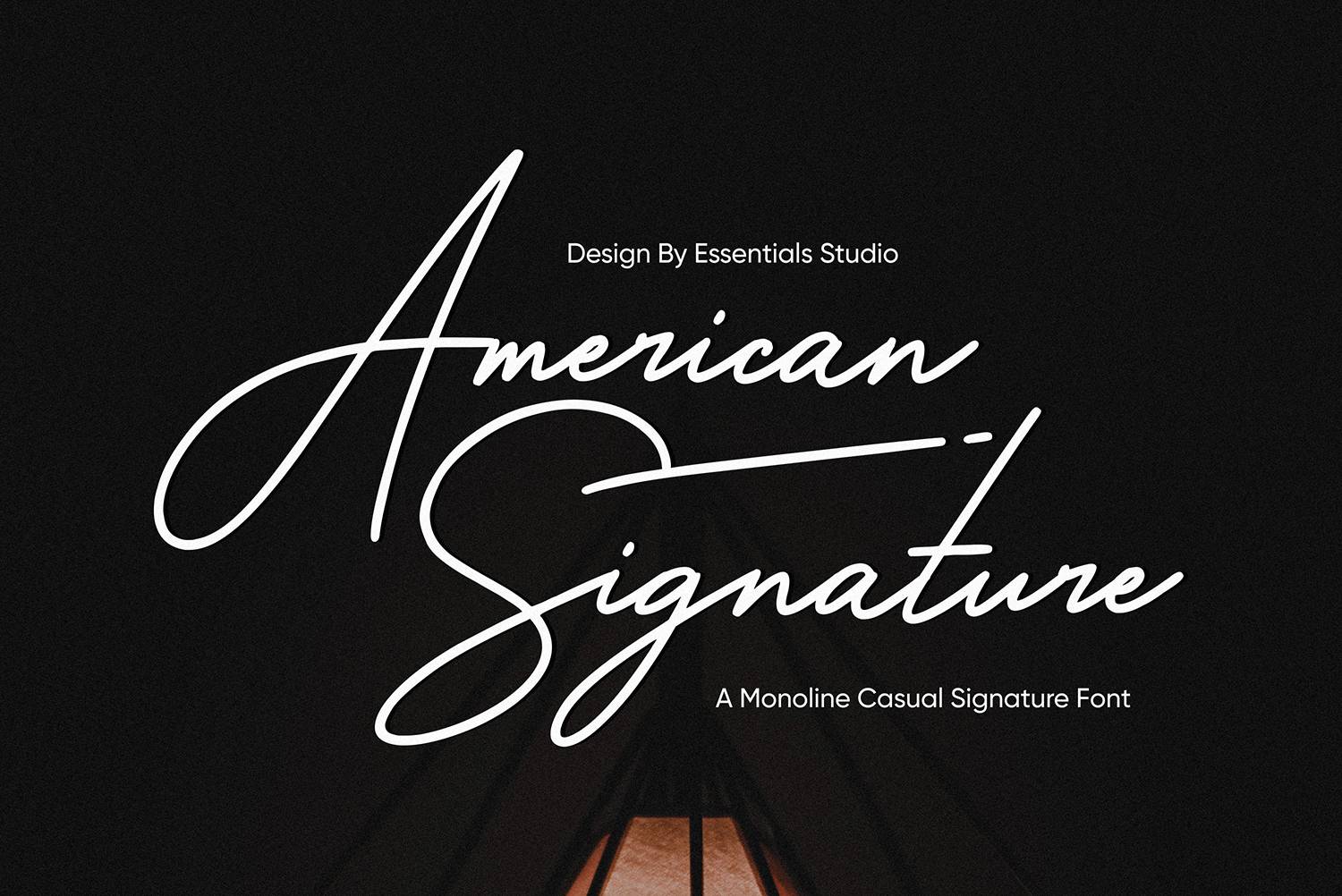 American Signature Font sample