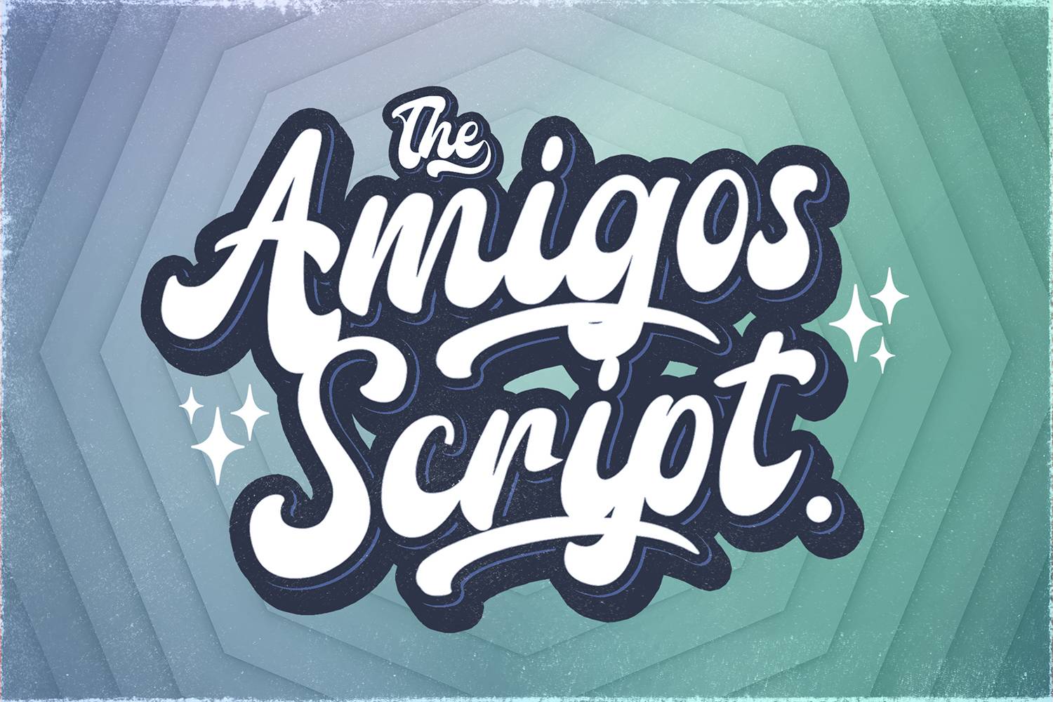 Amigos Script Font sample