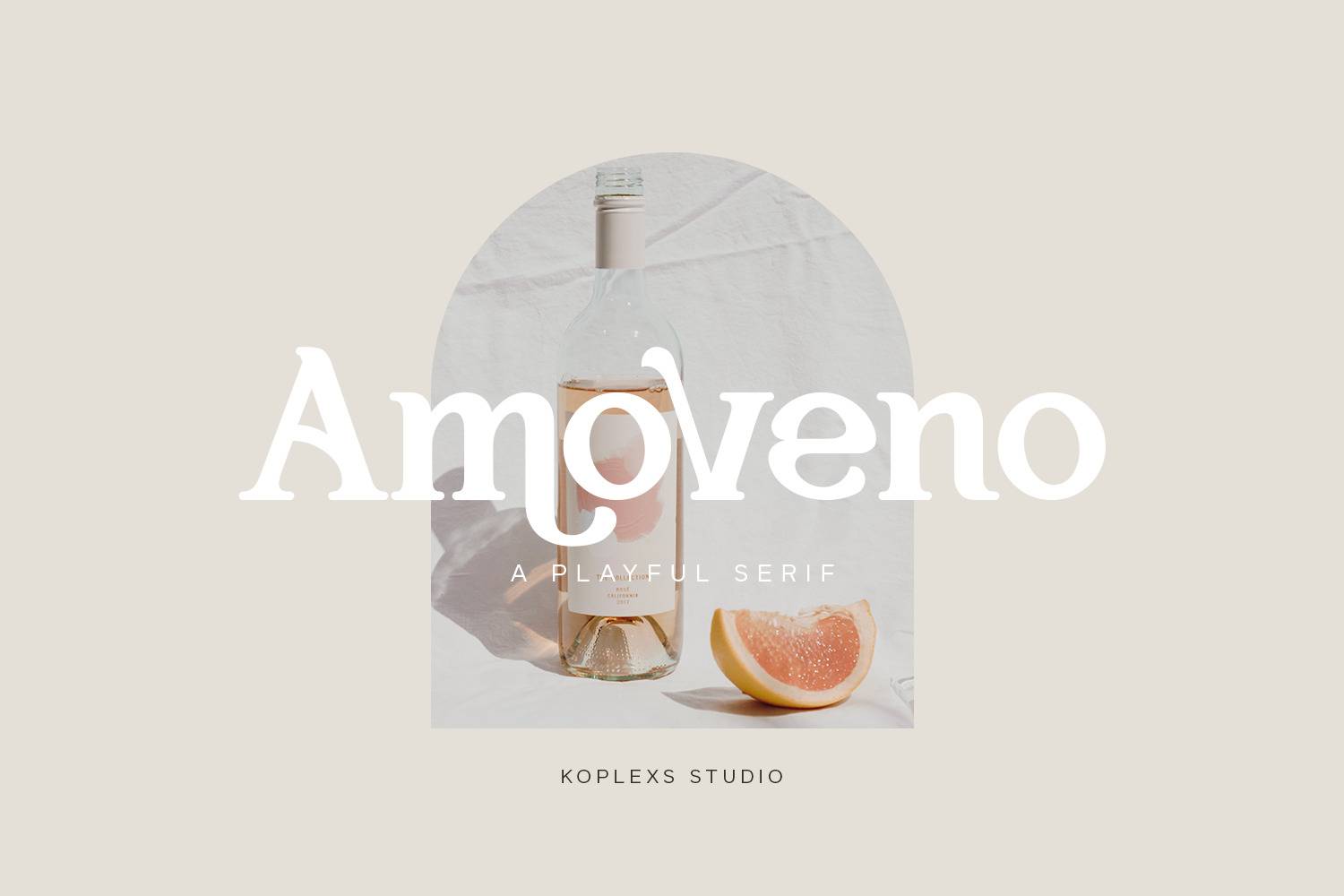 Amoveno Font sample