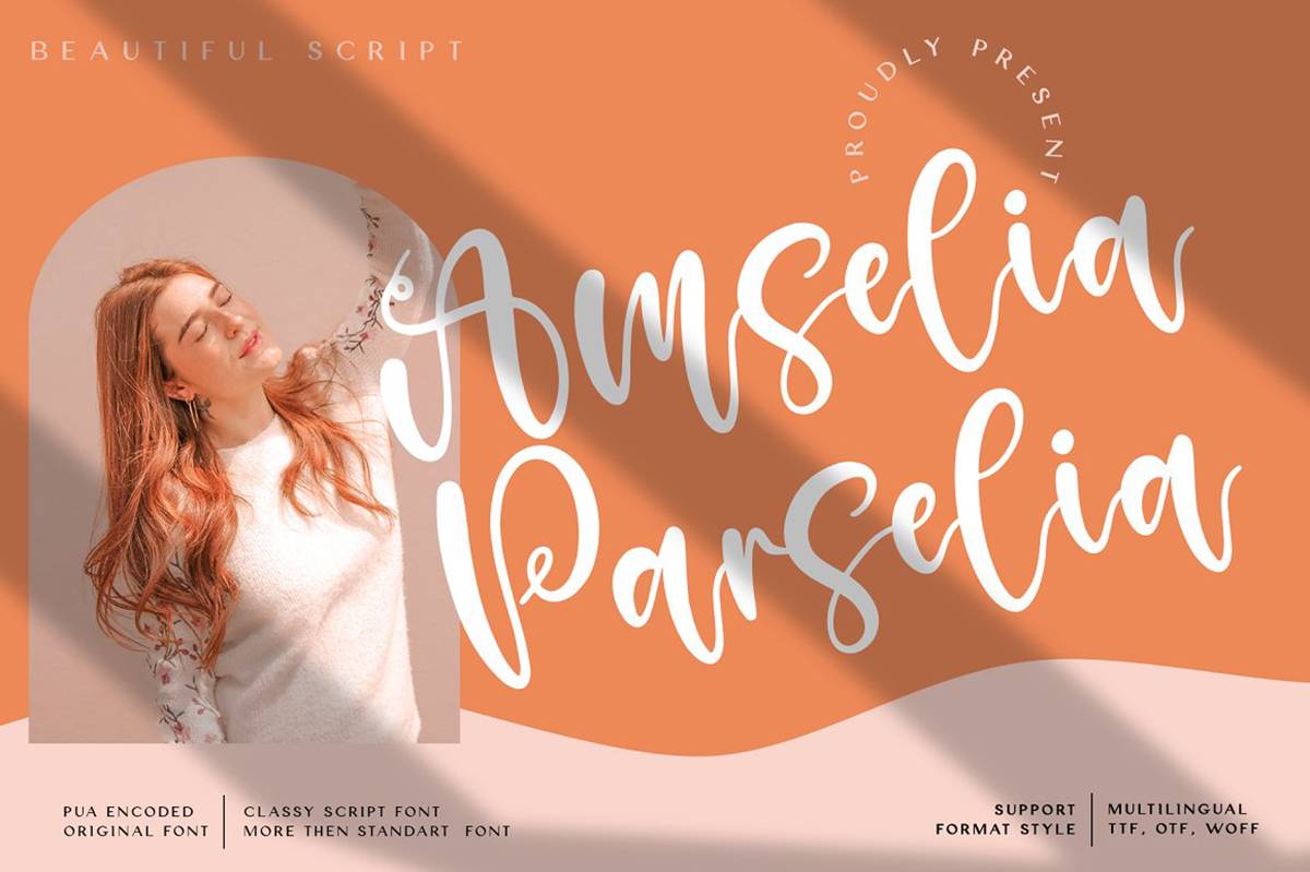 Amselia Parselia Font sample