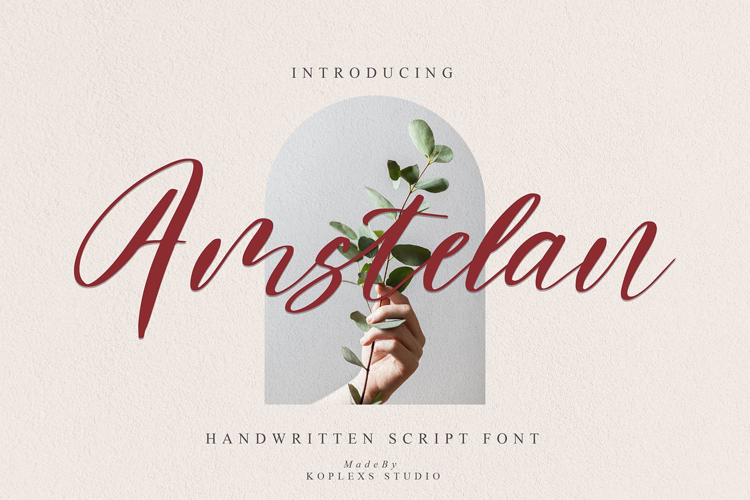 Amstelan Font sample