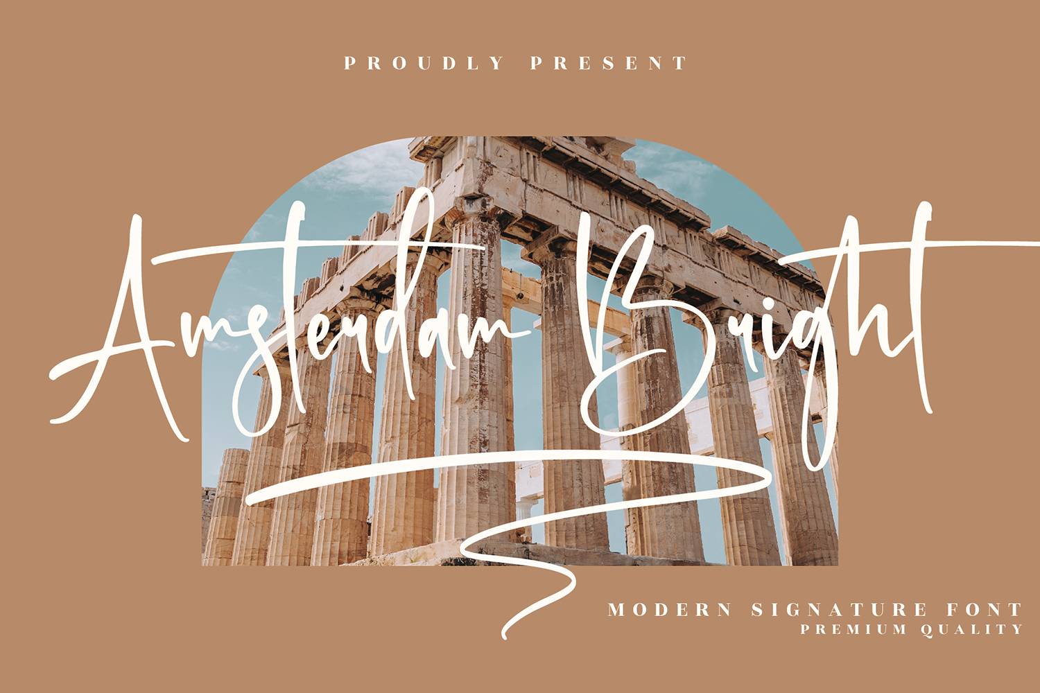 Amsterdam Bright Font sample