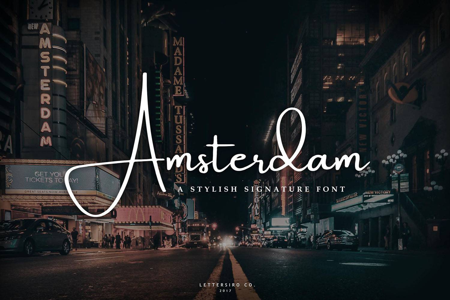 Amsterdam Font sample