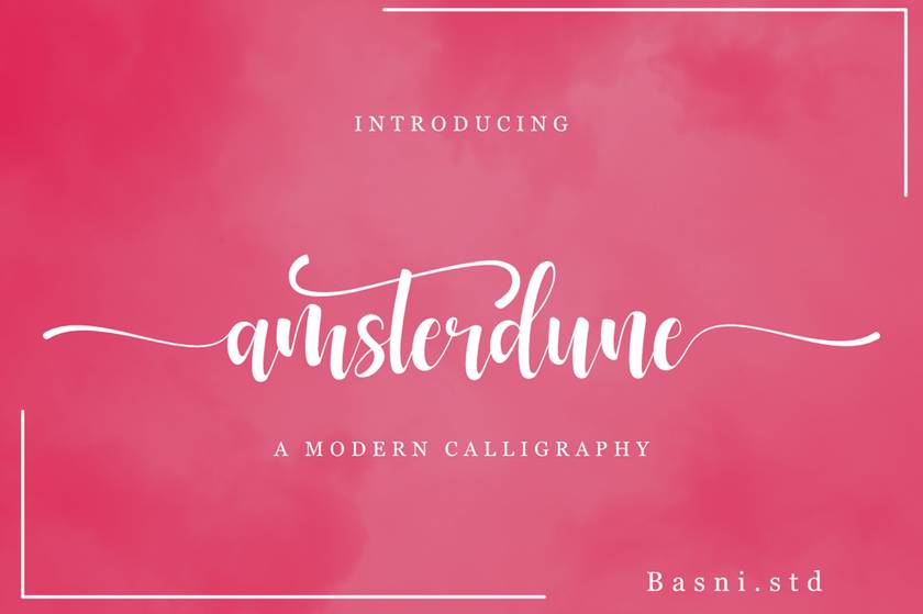 Amsterdune Font sample