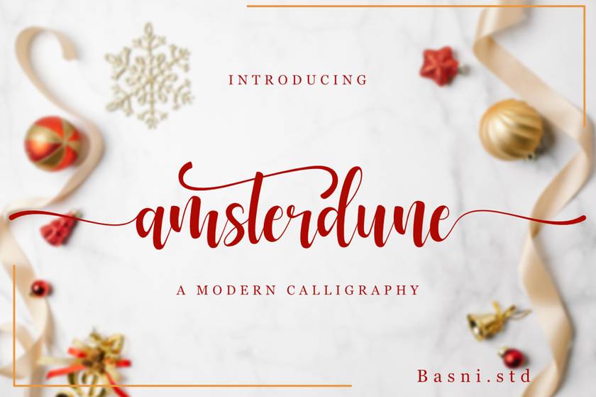 Amsterdune Font sample