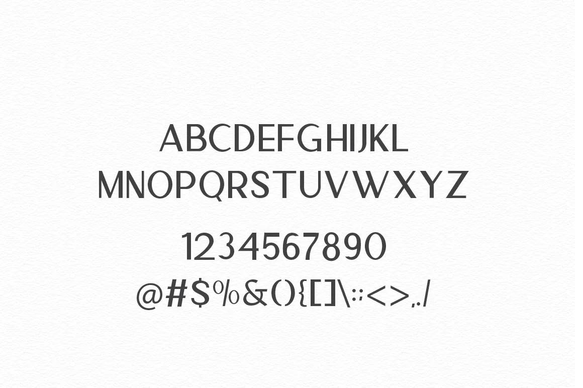 Anamortee Modern Calligraphy Font sample