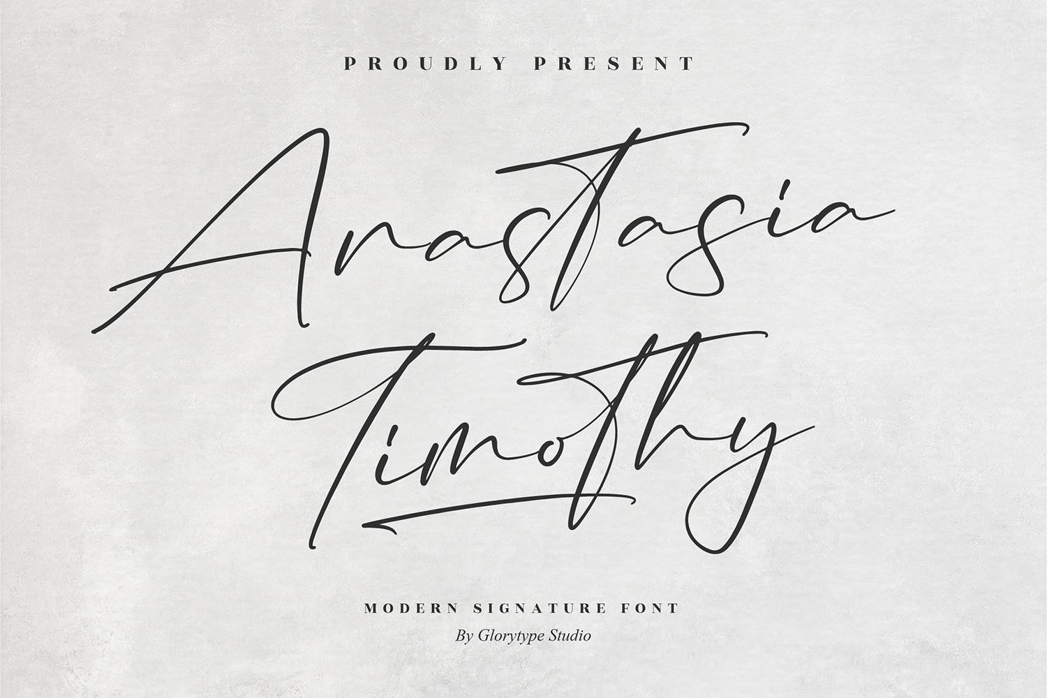 Anastasia Timothy Font sample