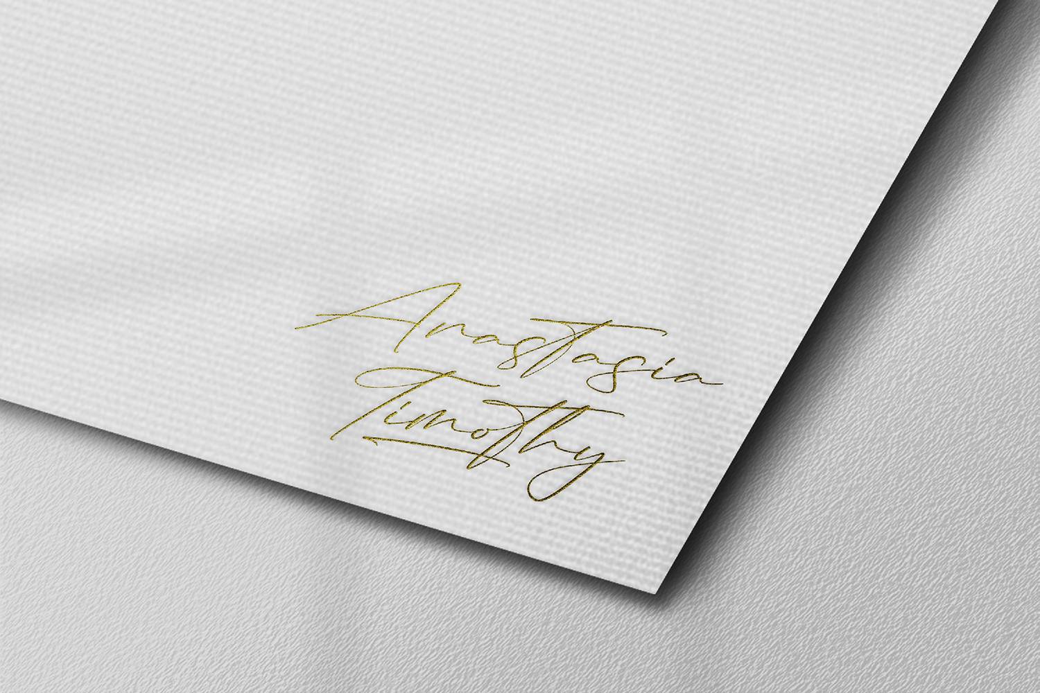 Anastasia Timothy Font sample