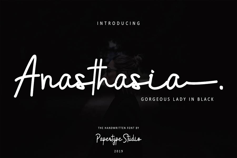 Anasthasia Handlettering Script Font sample
