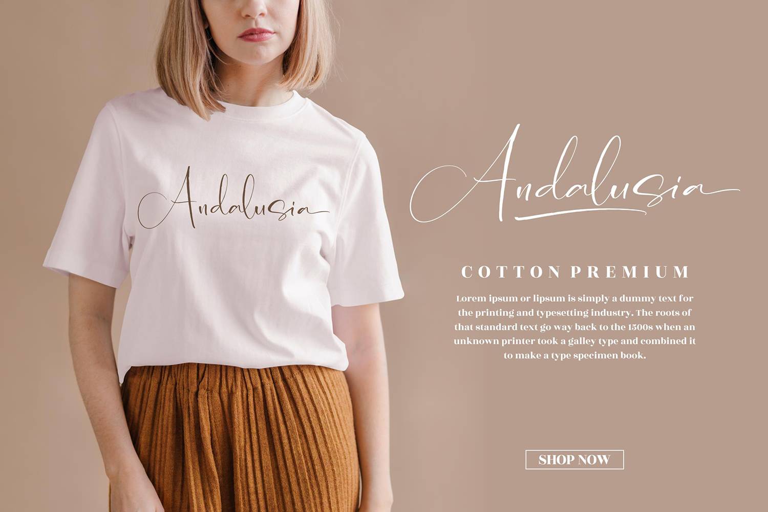 Andalusia Signature Font sample