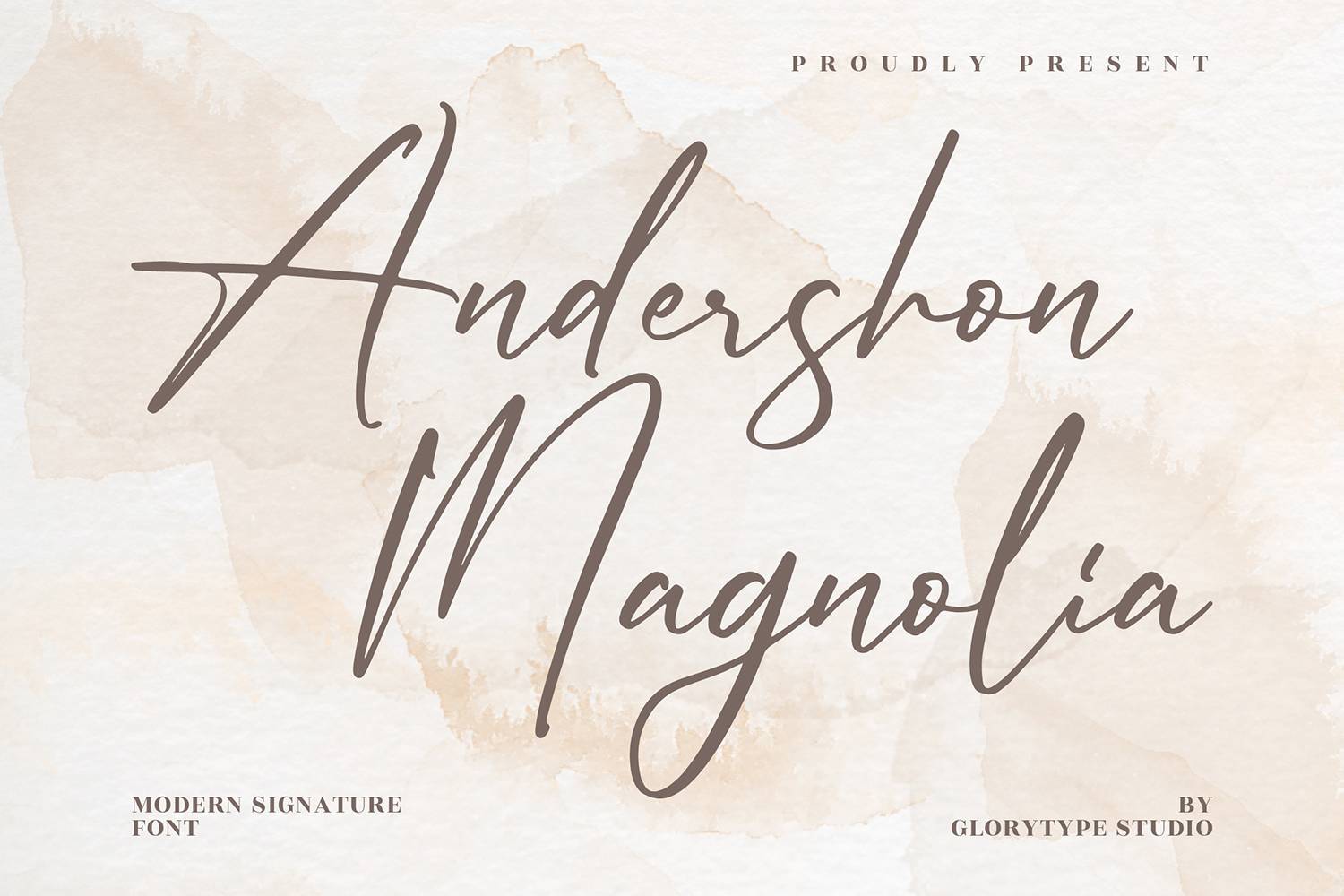 Andershon Magnolia Font sample