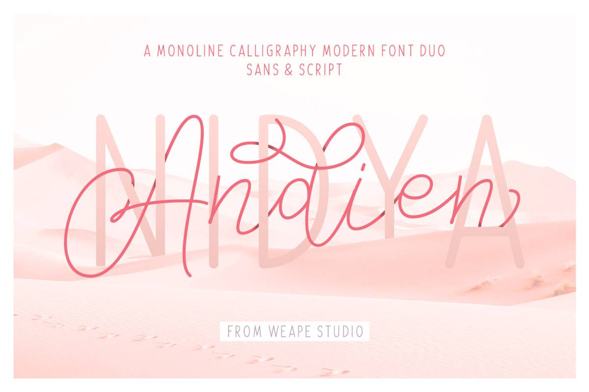 Andien Nidya Font sample