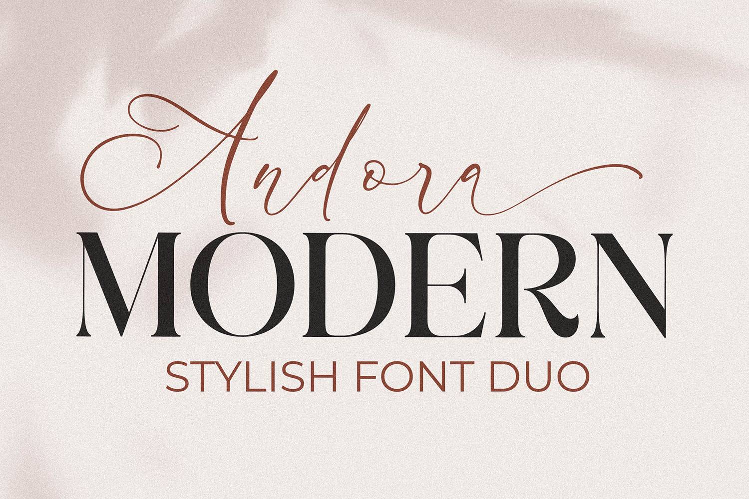 Andora Modern Font sample