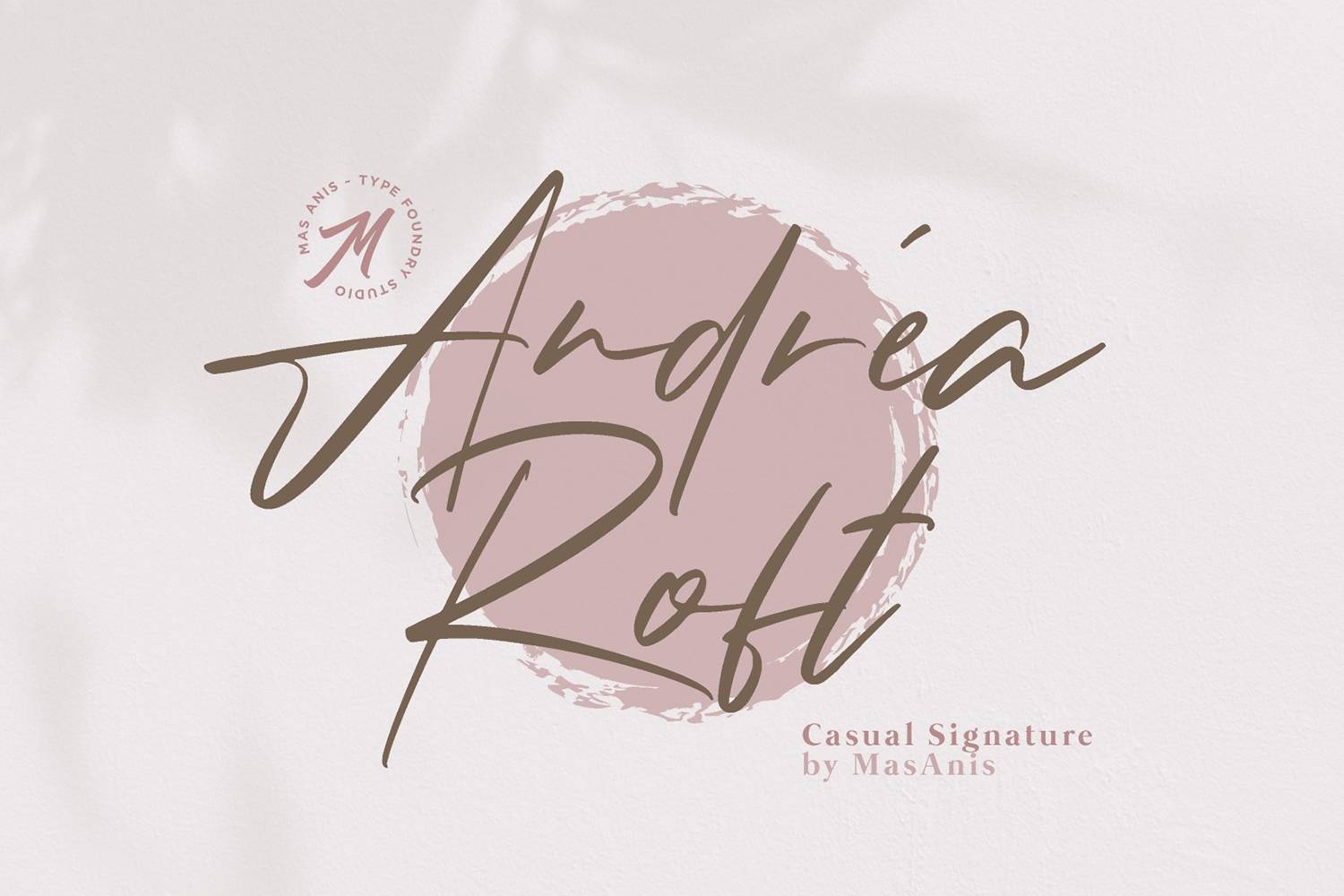 Andrea Roft Font sample
