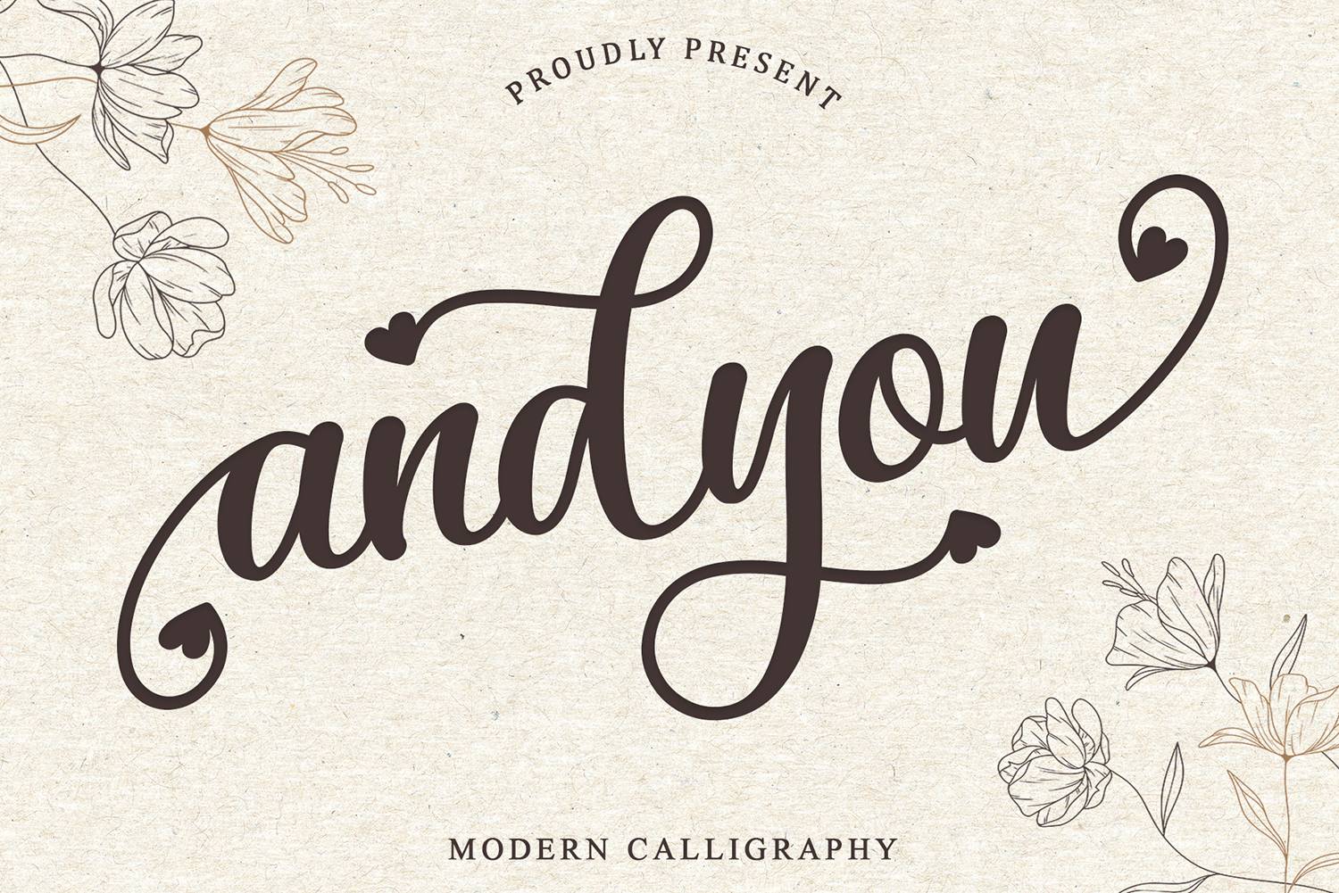 Andyou Font sample